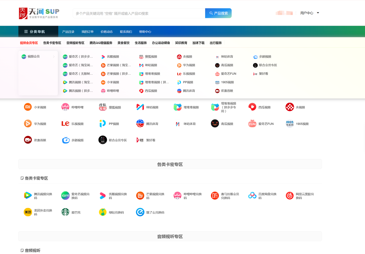 天河SUP权益